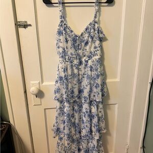Trixxi Blue Floral Maxi Dress